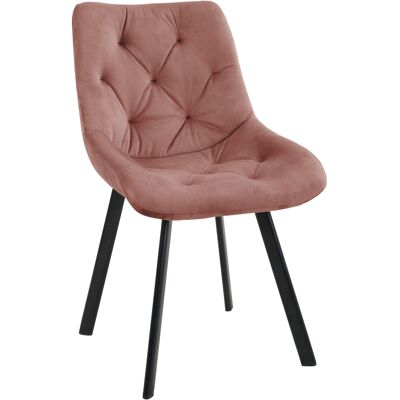 AKORD Silla Tapizada De Terciopelo Sj33 Rosa AKORD Silla Tapizada De Terciopelo Sj33 Rosa