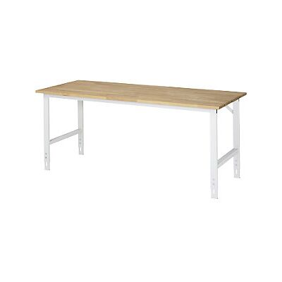 RAU Mesa de Trabajo Ajustable - Haya, Gris Claro RAL 7035 RAU Mesa de Trabajo Ajustable - Haya, Gris Claro RAL 7035