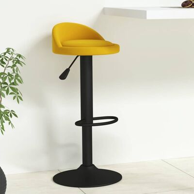 Taburete De Cocina De Terciopelo Amarillo Vidaxl Taburete De Cocina De Terciopelo Amarillo Vidaxl