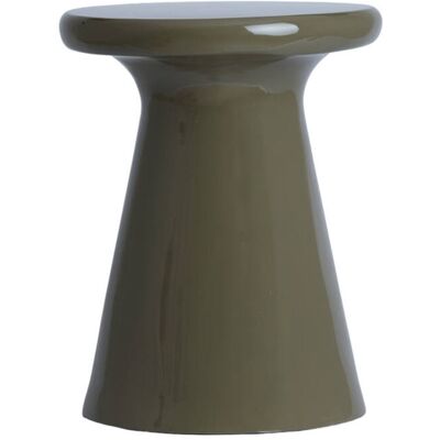 Mesa Auxiliar Madera Brillo Taupe Light & Living Mesa Auxiliar Madera Brillo Taupe Light & Living