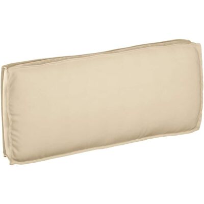 Cojín rectangular de sofá beige de poliéster Vidaxl - Decoración interior Cojín rectangular de sofá beige de poliéster Vidaxl - Decoración interior