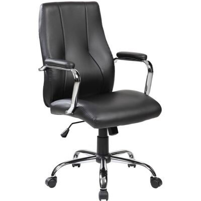 Serena - Silla De Oficina Hobart, Silla Ejecutiva Con Reposabrazos, Silla De Oficina Ergonómica, Cm 64x58h101/111, Negro Serena - Silla De Oficina Hobart, Silla Ejecutiva Con Reposabrazos, Silla De Oficina Ergonómica, Cm 64x58h101/111, Negro
