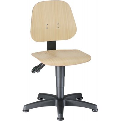 Bimos - Unitec 1, Silla De Trabajo Con Deslizadores - Acolchado De Tela - 440-620 Mm - Azul Bimos - Unitec 1, Silla De Trabajo Con Deslizadores - Acolchado De Tela - 440-620 Mm - Azul