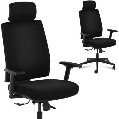 Silla ergonómica negra de Fromm & Starck - Soporta 200kg - Altura ajustable Silla ergonómica negra de Fromm & Starck - Soporta 200kg - Altura ajustable