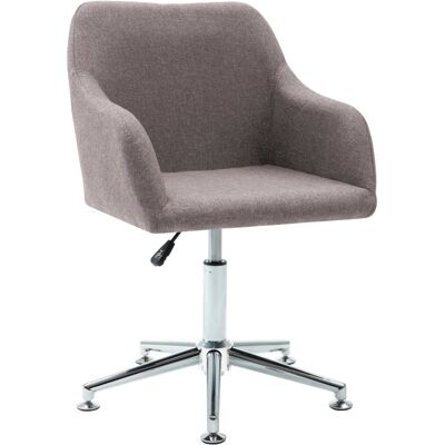 Silla De Comedor Giratoria Tela Gris Taupe Vidaxl Silla De Comedor Giratoria Tela Gris Taupe Vidaxl