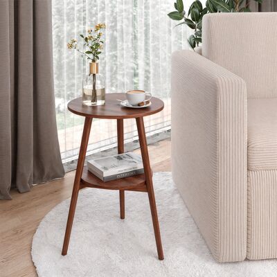 Mesa De Centro Rondal, Nogal, 38 X 38 Cm, Vicco Mesa De Centro Rondal, Nogal, 38 X 38 Cm, Vicco