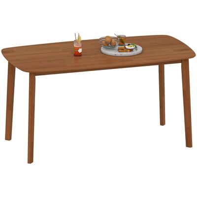 JHY DESIGN Mesa De Comedor De Estilo Rústico, Tablero Lacado, Madera, 150 X 80 Cm, Marrón. JHY DESIGN Mesa De Comedor De Estilo Rústico, Tablero Lacado, Madera, 150 X 80 Cm, Marrón.