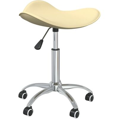 Silla de Oficina Giratoria vidaXL - Crema - Giratoria, Elevación a Gas, 360° Silla de Oficina Giratoria vidaXL - Crema - Giratoria, Elevación a Gas, 360°
