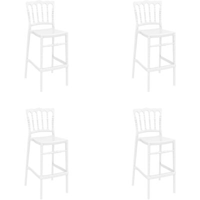 Taburete Blanco Opera Resol 75cm - Moderno, Ligero, Protección UV Taburete Blanco Opera Resol 75cm - Moderno, Ligero, Protección UV