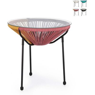 BIZZOTTO Mesa Auxiliar Redonda De Exterior Ø50 Cm Trenzada En Cuerda Parker Yes - Multicolor 1 BIZZOTTO Mesa Auxiliar Redonda De Exterior Ø50 Cm Trenzada En Cuerda Parker Yes - Multicolor 1