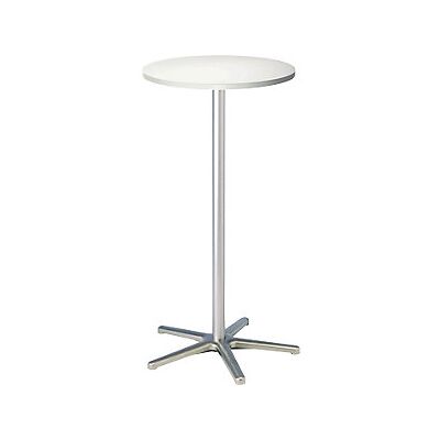 Maul - Mesa Alta Ø 600 Mm 1100 Mm De Altura Armazón Plateado Maul - Mesa Alta Ø 600 Mm 1100 Mm De Altura Armazón Plateado