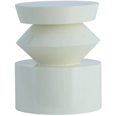 Mesa Auxiliar Dhoti Brillo Crema Light & Living Mesa Auxiliar Dhoti Brillo Crema Light & Living