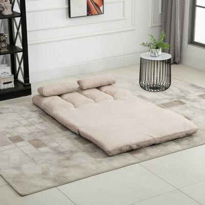 PZCC Silla De Suelo 2 En 1, Respaldo Ajustable, 102 X 73 X 60 Cm, Beige PZCC Silla De Suelo 2 En 1, Respaldo Ajustable, 102 X 73 X 60 Cm, Beige