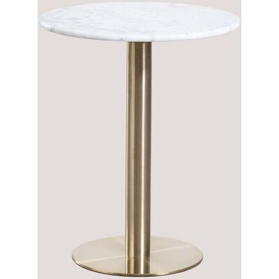 Sklum - Mesa De Bar Redonda En Mármol Cosmopolitan Oro Champagne Sklum - Mesa De Bar Redonda En Mármol Cosmopolitan Oro Champagne
