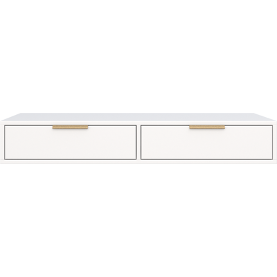 SELSEY Tocador Con 2 Cajones - 110 Cm - Blanco - Vena SELSEY Tocador Con 2 Cajones - 110 Cm - Blanco - Vena