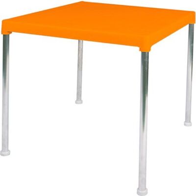 GARDEN LIFE Mesa Apilable 70x70 Cm Aluminio Naranja 4026/7 GARDEN LIFE Mesa Apilable 70x70 Cm Aluminio Naranja 4026/7