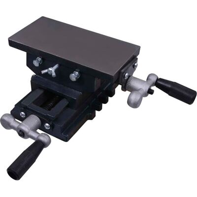 VidaXL Mesa de Tornillo de Banco - Manual, Negro, Modelo 144289 - Mesa de Traslación VidaXL Mesa de Tornillo de Banco - Manual, Negro, Modelo 144289 - Mesa de Traslación