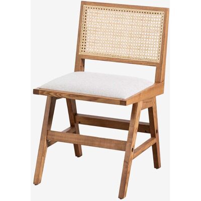 Sklum - Sillas de comedor en madera de Fresno y ratán, pack de 4 Sklum - Sillas de comedor en madera de Fresno y ratán, pack de 4