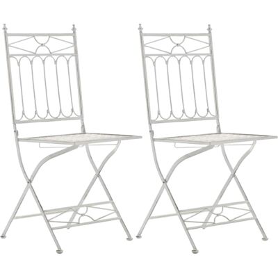 Set de Sillas de Jardín CLP - Decoración Romántica - 2 Sillas Plegables Set de Sillas de Jardín CLP - Decoración Romántica - 2 Sillas Plegables