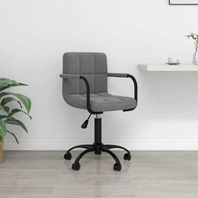 Vidaxl - Silla de oficina de terciopelo, ajustable, giratoria - Silla de oficina Vidaxl - Silla de oficina de terciopelo, ajustable, giratoria - Silla de oficina