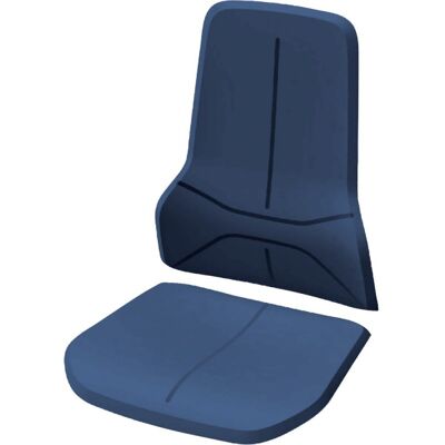Bimos - Asiento De La Silla Azul Stoff Por 4 Bimos - Asiento De La Silla Azul Stoff Por 4
