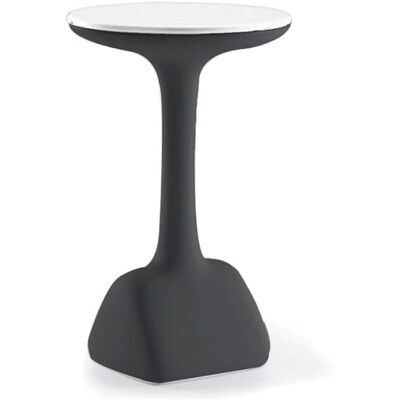 PLUST Mesa Auxiliar Alta Redonda Para Taburetes 99 Cm Polietileno Diseño Armillaria T1 - Negro PLUST Mesa Auxiliar Alta Redonda Para Taburetes 99 Cm Polietileno Diseño Armillaria T1 - Negro