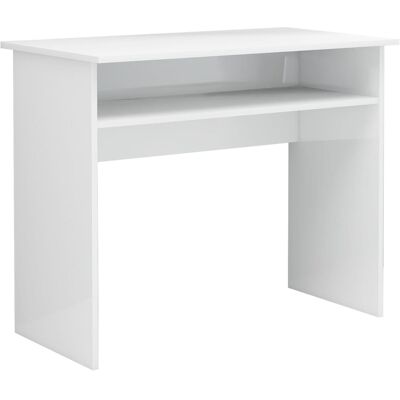 Escritorio de computadora blanco brillante vidaXL 90x50x74 cm Madera Escritorio de computadora blanco brillante vidaXL 90x50x74 cm Madera