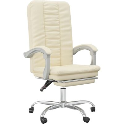 MAISON CHIC Silla de oficina - Reclinable, Ajustable, Crema MAISON CHIC Silla de oficina - Reclinable, Ajustable, Crema