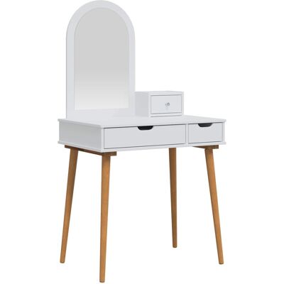 Conjunto De Mesa De Tocador Fauske 3 Pcs Blanco Vidaxl Conjunto De Mesa De Tocador Fauske 3 Pcs Blanco Vidaxl