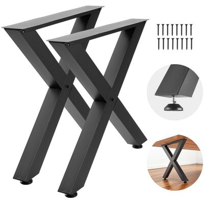 Vevor Patas De Mesa En Forma De X De Acero Al Carbono, 750 X 790 Mm, Capacidad Máxima 1000 Kg, Juego De 2 Patas Con Kit De Herrajes Para Escritorio, Muebles, Mesa De Bar, Banco De Trabajo Y Oficina Vevor Patas De Mesa En Forma De X De Acero Al Carbono, 750 X 790 Mm, Capacidad Máxima 1000 Kg, Juego De 2 Patas Con Kit De Herrajes Para Escritorio, Muebles, Mesa De Bar, Banco De Trabajo Y Oficina