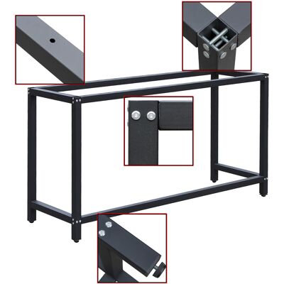 WILTEC Soporte Banco Trabajo 50x125x80cm Armazón Bastidor Caballete Mesa Trabajo Empaquetar Embalar Taller WILTEC Soporte Banco Trabajo 50x125x80cm Armazón Bastidor Caballete Mesa Trabajo Empaquetar Embalar Taller