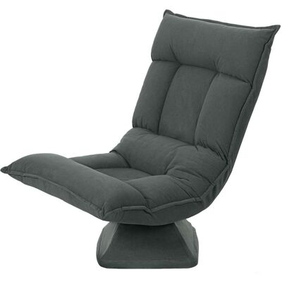NORTHIX Silla De Suelo Giratoria Ajustable, Gris Oscuro, Rotación De 360° NORTHIX Silla De Suelo Giratoria Ajustable, Gris Oscuro, Rotación De 360°