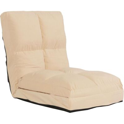 DÉCOSHOP26 - 040006371 - beige - terciopelo - Silla de suelo DÉCOSHOP26 - 040006371 - beige - terciopelo - Silla de suelo