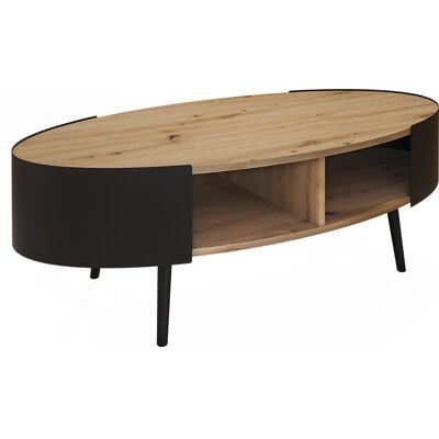 Mesa De Centro Lofta, Negro, 120 X 60 Cm, Vicco Mesa De Centro Lofta, Negro, 120 X 60 Cm, Vicco