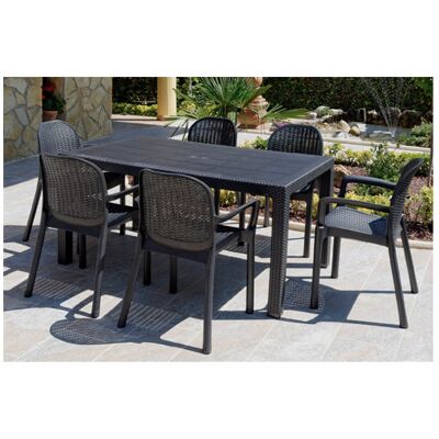 Garden Life - Mesa Jard 150x90x72cm Antr. Res Garden Life - Mesa Jard 150x90x72cm Antr. Res