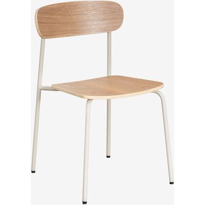 Silla De Comedor Apilable En Hierro Y Madera Wilpier Sklum Silla De Comedor Apilable En Hierro Y Madera Wilpier Sklum