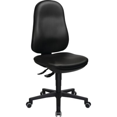 Silla de oficina Topstar Modelo Point 70 C Cuero sintético negro Giratoria Silla de oficina Topstar Modelo Point 70 C Cuero sintético negro Giratoria