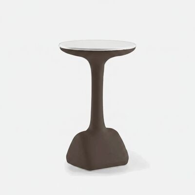 PLUST Mesa Auxiliar Alta Redonda Para Taburetes 99 Cm Polietileno Diseño Armillaria T1 - Gris PLUST Mesa Auxiliar Alta Redonda Para Taburetes 99 Cm Polietileno Diseño Armillaria T1 - Gris
