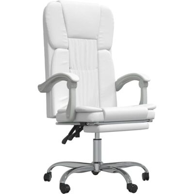 MAISONCHIC Modelo Blanco Silla de Oficina Reclinable - Muebles de Oficina MAISONCHIC Modelo Blanco Silla de Oficina Reclinable - Muebles de Oficina