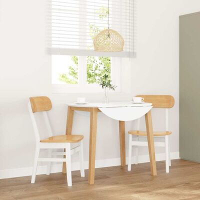 Vidaxl - Sillas de comedor de madera maciza - 2 unidades Vidaxl - Sillas de comedor de madera maciza - 2 unidades