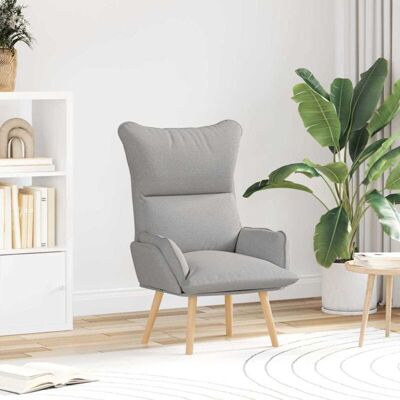 VidaXL Sillón Gris Poliéster Diseño Moderno - Sillón VidaXL Sillón Gris Poliéster Diseño Moderno - Sillón