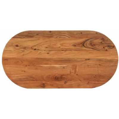 Vidaxl Tablero de mesa ovalado madera maciza de acacia 80x40x2,5 cm - Mesa Vidaxl Tablero de mesa ovalado madera maciza de acacia 80x40x2,5 cm - Mesa