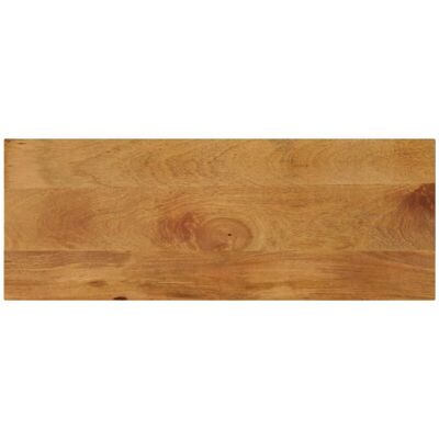 Tabla de mesa rectangular de madera maciza de mango - vidaXL, 80x20x3.8 cm Tabla de mesa rectangular de madera maciza de mango - vidaXL, 80x20x3.8 cm