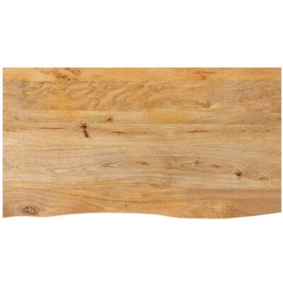 vidaXL - Live Edge Mango - Madera de mango natural - 100x60x3.8 cm - Tabla de mesa vidaXL - Live Edge Mango - Madera de mango natural - 100x60x3.8 cm - Tabla de mesa