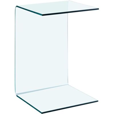 Vidaxl - Mesa Auxiliar De Vidrio Templado 40x40x60 Cm Vidaxl - Mesa Auxiliar De Vidrio Templado 40x40x60 Cm