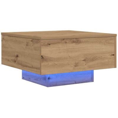 Mesa de café moderna en roble Vidaxl 55x55x31 cm Mesa de café moderna en roble Vidaxl 55x55x31 cm