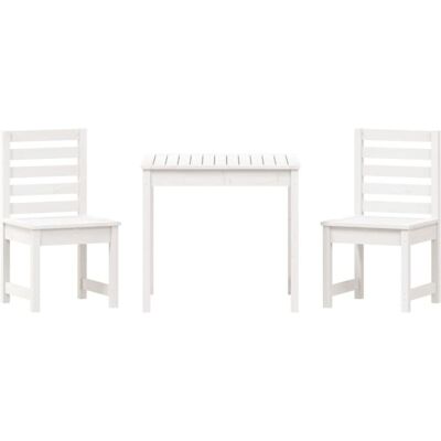 Conjunto de Bistró de Jardín vidaXL - Madera de Pino Maciza - 3 Piezas para Exteriores Conjunto de Bistró de Jardín vidaXL - Madera de Pino Maciza - 3 Piezas para Exteriores