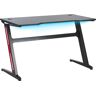 BELIANI Escritorio para jugadores patas de metal mdf negro rectangular altura ajustable 120 x 60 cm con luces rgb oficina en casa diseño moderno Darfur