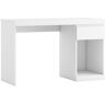 VS VENTA-STOCK Mesa de Escritorio Leni 1 Cajón Color Blanco, 120 cm (Ancho) 50 cm (Profundo) 75,5 cm (Alto) - BLANCO