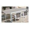 A&L Mesa extensible aluminio blanco moka laos 150-220x106 cm